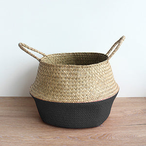 Wicker Straw Storage Basket